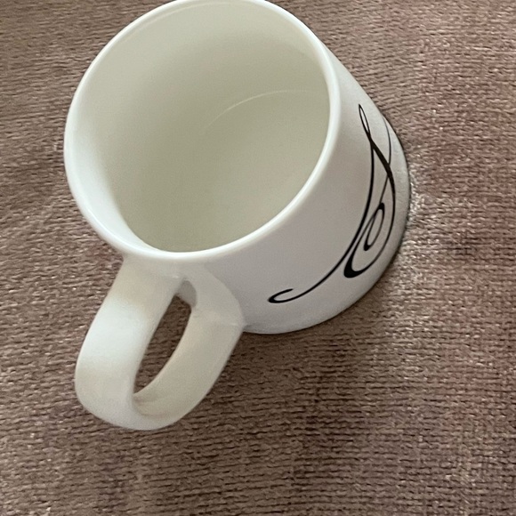 NWT Script Ceramic Mug with Letter S - Picture 4 of 4